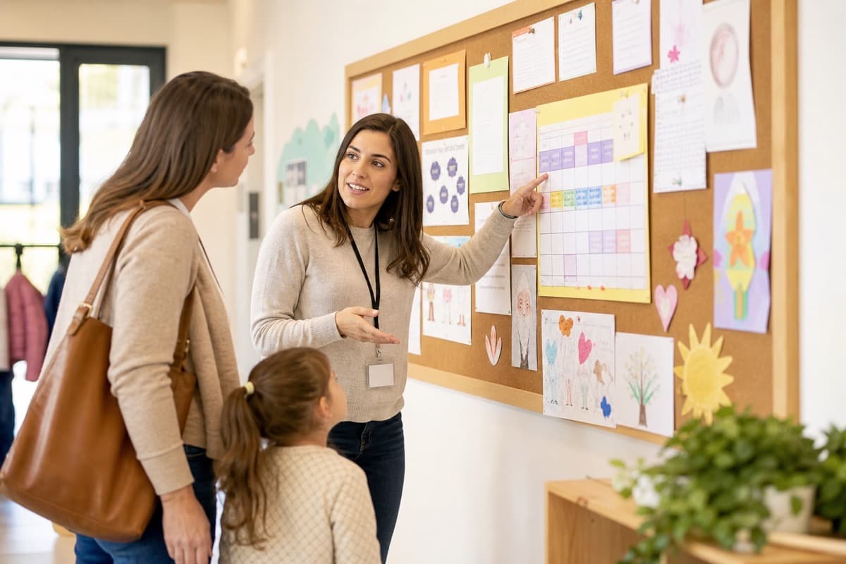 Teacher and parent messaging and announcements in MyKidTrack — the kind of day-to-day communication our team helps you set up.
